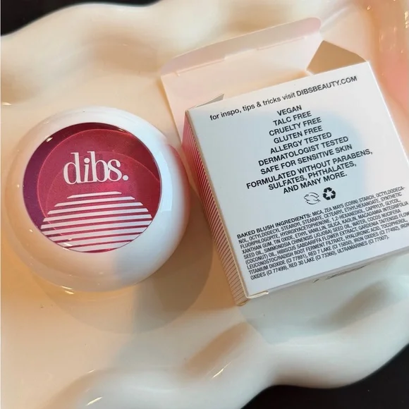 NIB dibs Duet Baked Blush 3-in-1 Blush, Highlighter + Topper - VIP PINK - Picture 4 of 5